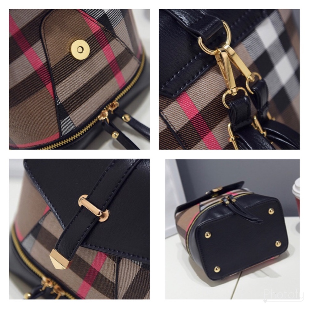 Just In! 🆕 CAMBRIDGE Plaid Backpack - Picture 6 of 8